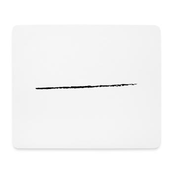 grungy line Linie Kunst Riss Schnitt Strich - Mousepad (Querformat) - Weiß - Vorne