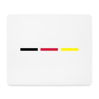 Deutschland Streifen - Mousepad (Querformat) - Weiß - Vorne