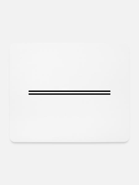 doppel_strich__f1 - Mousepad (Querformat) - Weiß