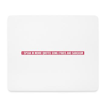 parler des paroles et du sarcasme - Tapis de souris (format paysage) - blanc - Devant
