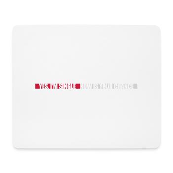 single now your chance - Mousepad (Querformat) - Weiß - Vorne