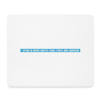 parler des paroles et du sarcasme - Tapis de souris (format paysage) - blanc - Devant