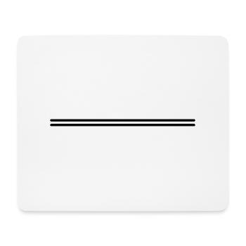 Double stroke - Mouse Pad (horizontal) - white - Front
