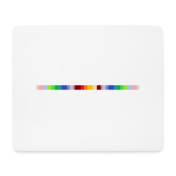 Sign colorful - Mousepad (Querformat) - Weiß - Vorne