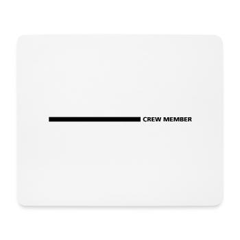 crew member - Mouse Pad (horizontal) - white - Front