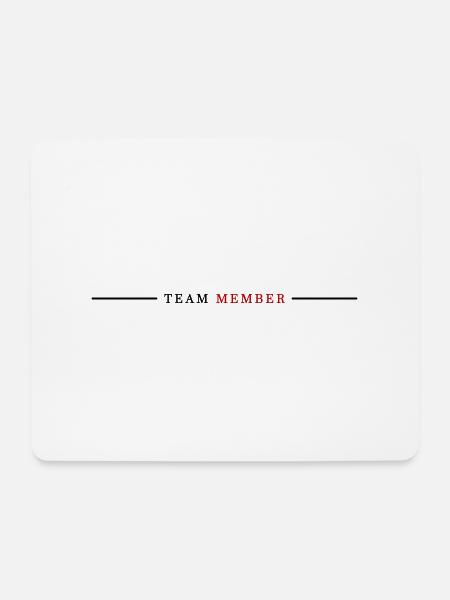 Team Mitglied - Mousepad (Querformat) - Weiß