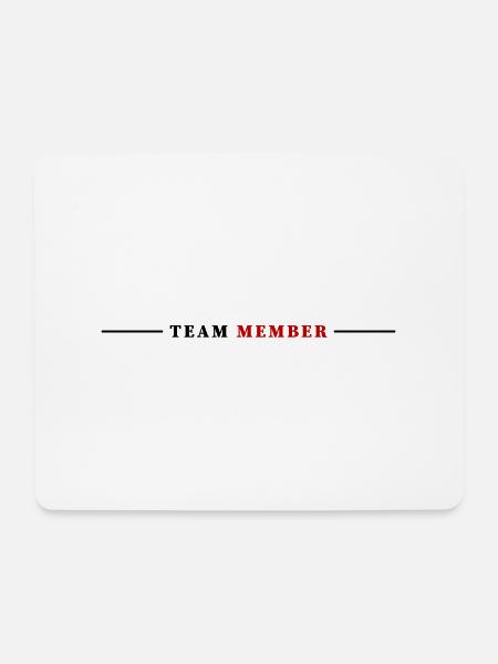 Team Mitglied - Mousepad (Querformat) - Weiß