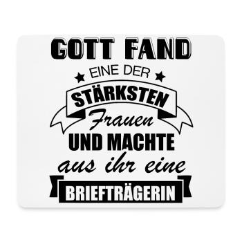 Briefträgerin Geschenk • Eine der stärksten Frauen - Mousepad (Querformat) - Weiß - Vorne