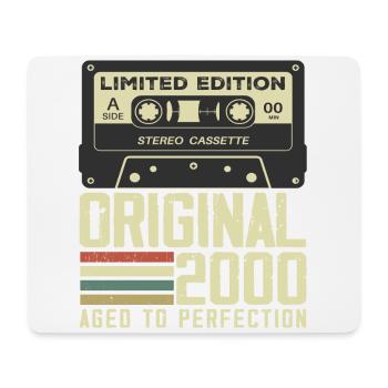 24th Retro Style Anniversary Gift 2000 - Mouse Pad (horizontal) - white - Front
