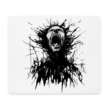 (Internally) Torn - Mouse Pad (horizontal) - white - Front