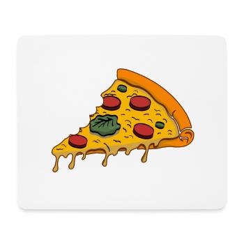Ich kann keine Pizza essen - Mousepad (Querformat) - Weiß - Vorne