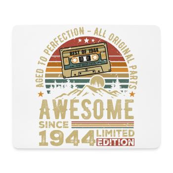 Vintage 1944 Birthday Gift | Born in 1944 - Mouse Pad (horizontal) - white - Front