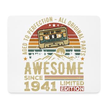 Vintage 1941 Birthday Gift | Born in 1941 - Mouse Pad (horizontal) - white - Front