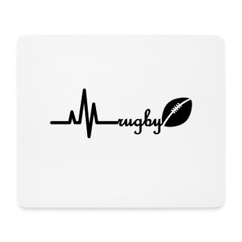 Pulse Line Rugby 2 G - Mousepad (Querformat) - Weiß - Vorne