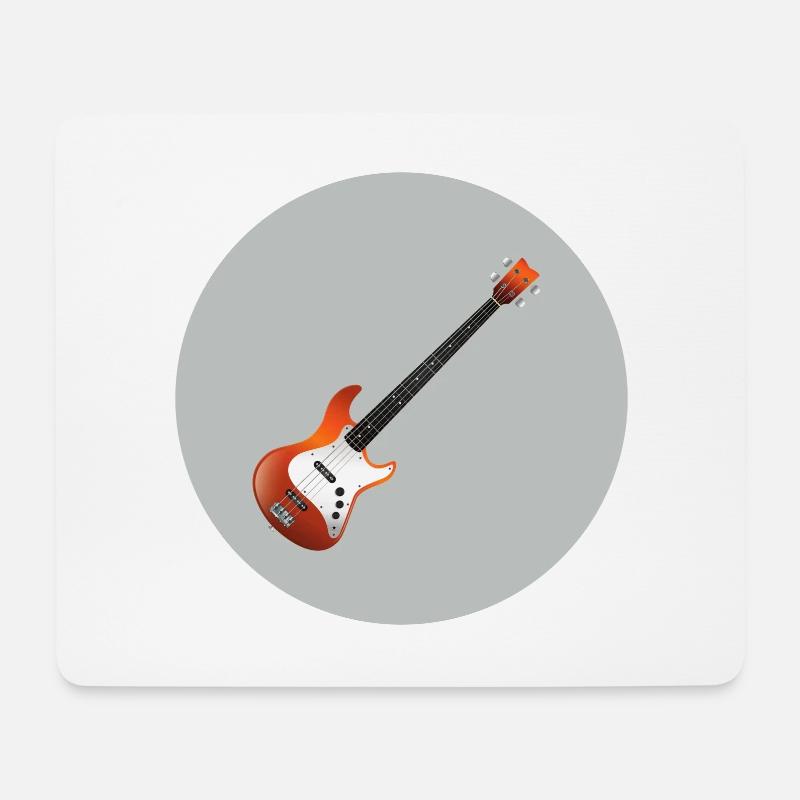 ELECTRIC BASS - Mouse Pad (horizontal) - white