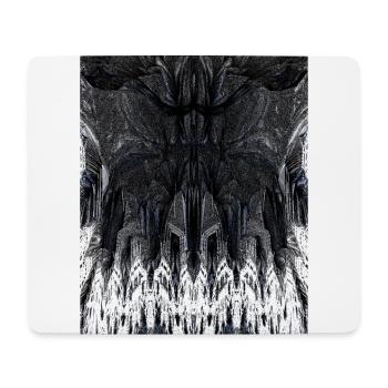 Fraktale Kunst | Gothic-Style | 3D-Grafik - Mousepad (Querformat) - Weiß - Vorne
