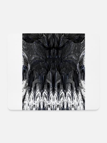 Fraktale Kunst | Gothic-Style | 3D-Grafik - Mousepad (Querformat) - Weiß