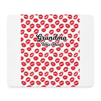 Grandma was here - Mousepad (Querformat) - Weiß - Vorne