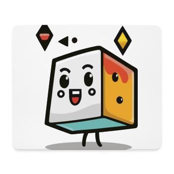 Geometrische Form Minimalismus - Mousepad (Querformat) - Weiß - Vorne