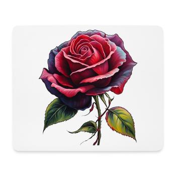 Eine ewige Rose - Mousepad (Querformat) - Weiß - Vorne