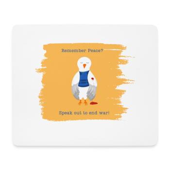 Remember Peace? Speak out to end War! - Mousepad (Querformat) - Weiß - Vorne