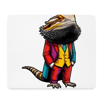 Bearded Dragon Lizard - Mouse Pad (horizontal) - white - Front