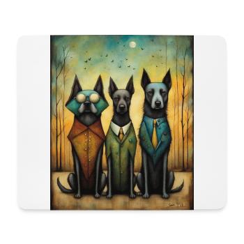 Out on the Town - Mouse Pad (horizontal) - white - Front