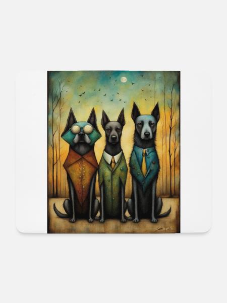 Out on the Town - Mouse Pad (horizontal) - white