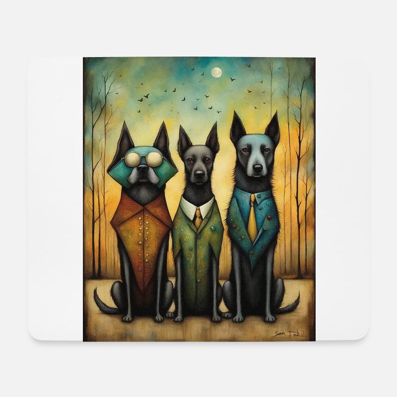 Out on the Town - Mouse Pad (horizontal) - white