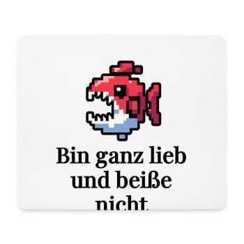 Funny - I'm very nice and don't bite Design - Mouse Pad (horizontal) - white - Front
