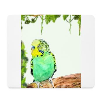 Geschenke Vogelliebhaber Wellensittich Vogelfreund - Mousepad (Querformat) - Weiß - Vorne
