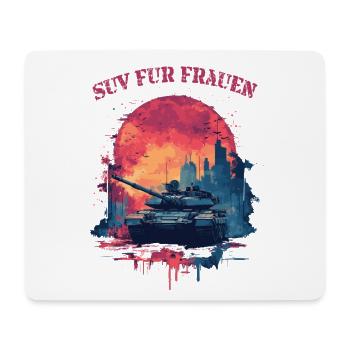 Panzer - SUV für Frauen - Mousepad (Querformat) - Weiß - Vorne