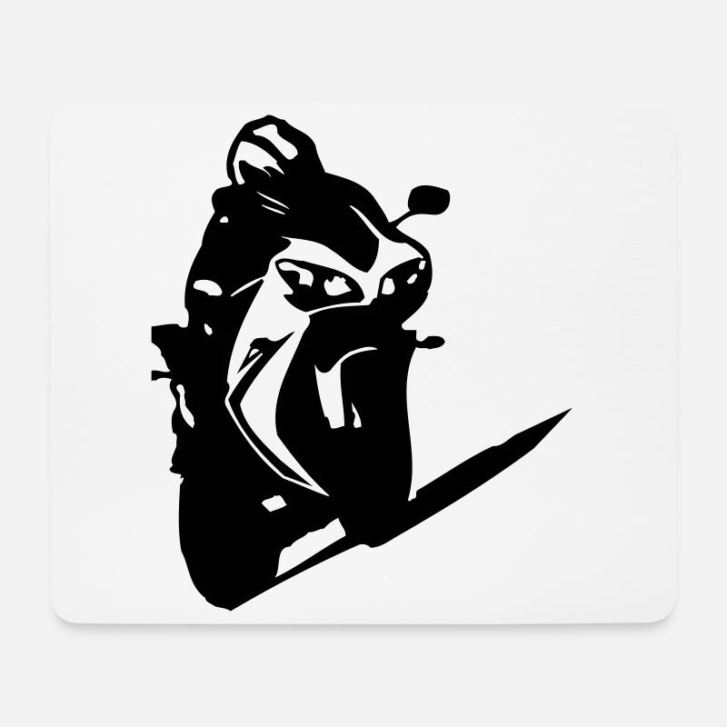 moped2 - Mouse Pad (horizontal) - white