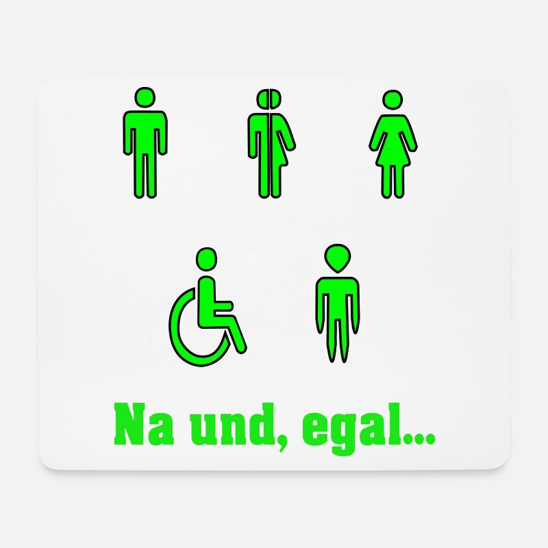 Alle sind gleich - Mousepad (Querformat) - Weiß