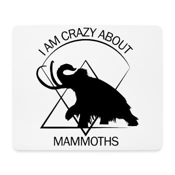 Lustiges Mammut Steinzeit Eiszeit Design Urzeit - Mousepad (Querformat) - Weiß - Vorne