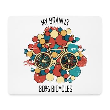 Fahrradwerkstatt Fahrradmonteurin Fahrrad - Mousepad (Querformat) - Weiß - Vorne