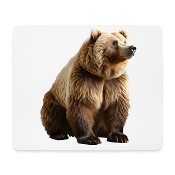 Les ours bruns sont omnivores - Tapis de souris (format paysage) - blanc - Devant