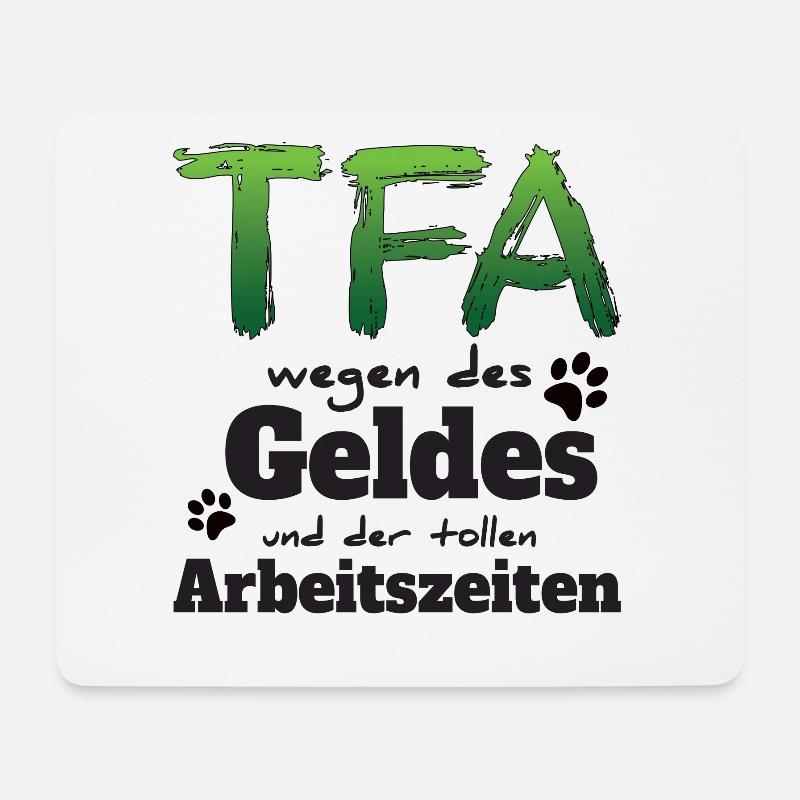 TFA Tiermedizin Leidenschaft Tierliebe Tierarzt - Mousepad (Querformat) - Weiß