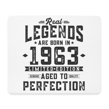 Legends were born in 1963 - Mouse Pad (horizontal) - white - Front