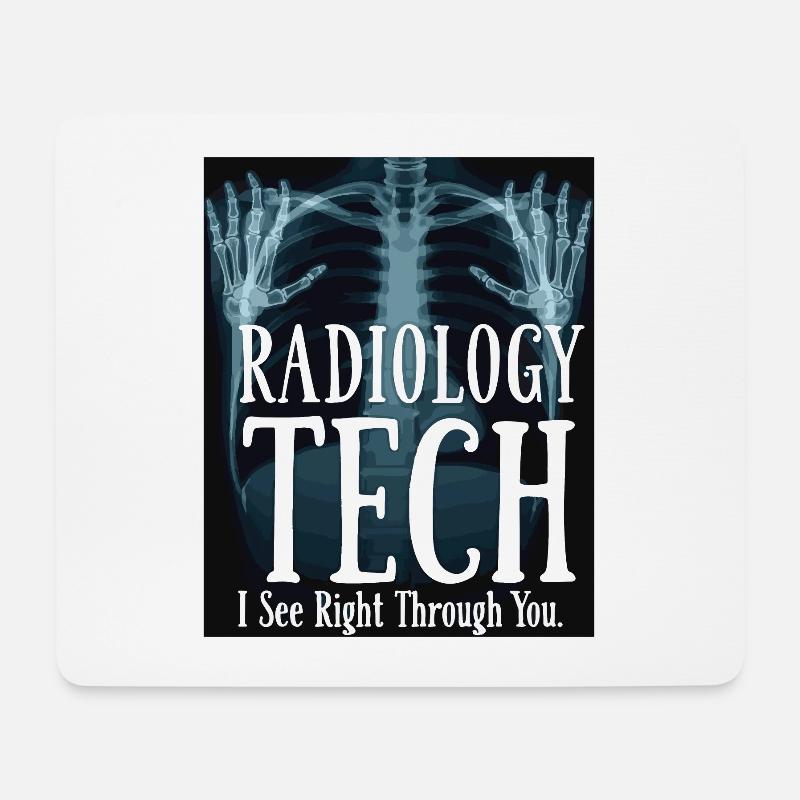 Radiologie Techniker Humor Röntgen - Mousepad (Querformat) - Weiß
