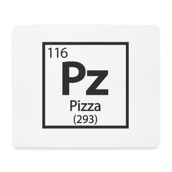 Pizza Element - Tableau périodique - Tapis de souris (format paysage) - blanc - Devant