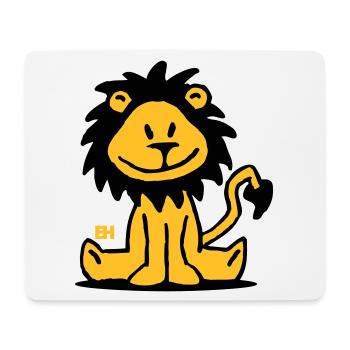 Lion - Tapis de souris (format paysage) - blanc - Devant