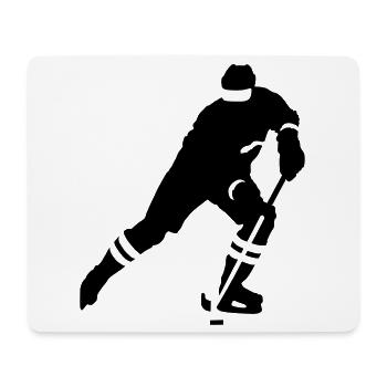 Hockey - Tapis de souris (format paysage) - blanc - Devant