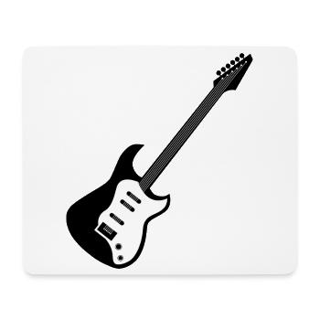 e-Gitarre Symbol Musik Gitarren Musiker Band icon - Mousepad (Querformat) - Weiß - Vorne