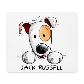 Neugieriger Jack Russell - Mousepad (Querformat) - Weiß - Vorne