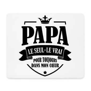 Papa - Fête des Pères - Anniversaire - Bébé - Mouse Pad (horizontal) - white - Front