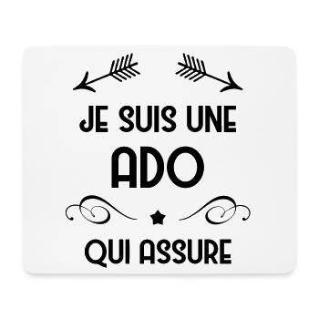 Ado - Adolescent - Adolescente - Famille - Jeune - Mouse Pad (horizontal) - white - Front
