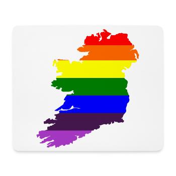 Gay Pride Ireland Irish Rainbow Flag - Mouse Pad (horizontal) - white - Front
