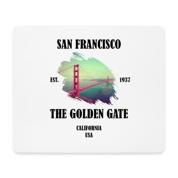 San Francisco California USA - Mouse Pad (horizontal) - white - Front