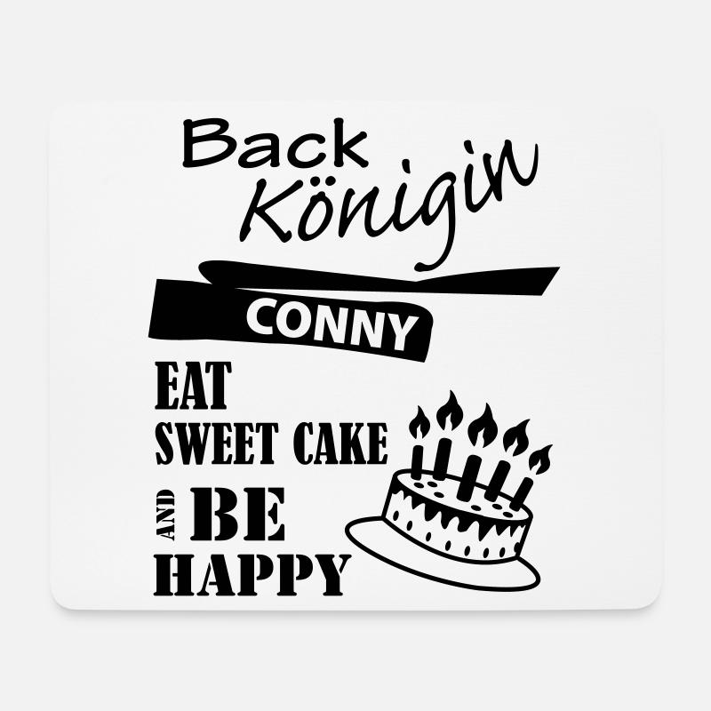 Backkönigin Conny - Mousepad (Querformat) - Weiß